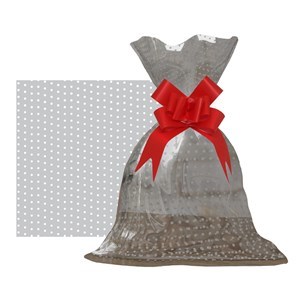 Imagen de Bolsa de regalo transparente con diseño, grande PACKx50