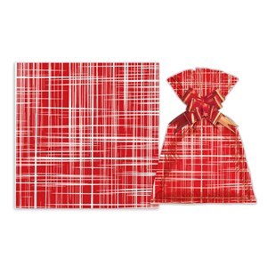 Imagen de Bolsa de regalo metalizado con diseño mediana PACKx50