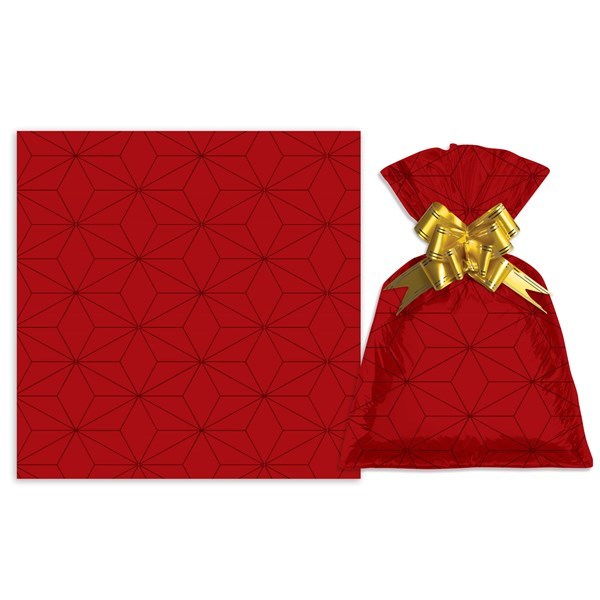 Imagen de Bolsa de regalo metalizado con diseño mediana PACKx50