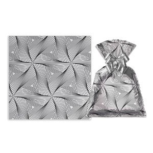 Imagen de Bolsa de regalo metalizado con diseño mediana PACKx50