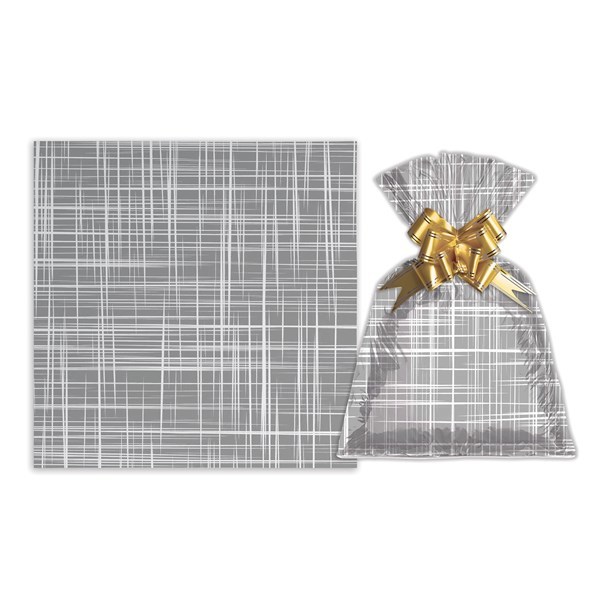 Imagen de Bolsa de regalo metalizado con diseño mediana PACKx50