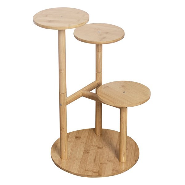 Imagen de Porta macetas de madera, 3 niveles, en caja