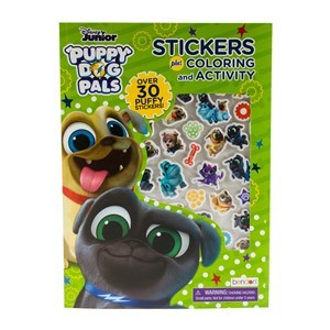 Imagen de Libro para colorear y actividades, y stickers PUPPY DOG PALS