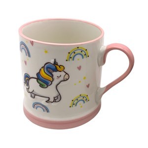 Imagen de Taza de loza 400ml, varios diseños unicornios