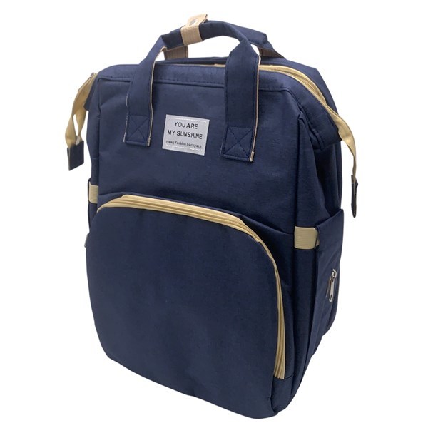 Imagen de Bolso mochila maternal con bolsillo, extensible con cuna, varios bolsillos con cambiador varios colores