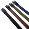 Imagen de Cinturón de tela para caballero con hebilla de metal regulable, en bolsa varios colores