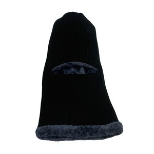 Imagen de Gorro de adulto, pasamontañas, tejido, forrado negro, en bolsa