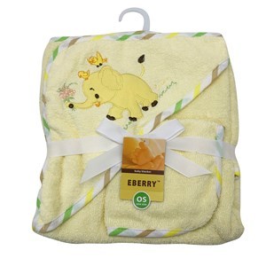 Imagen de Toalla infantil con capucha y babita, varios diseños, en bolsa