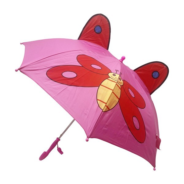 Imagen de Paraguas infantil, 6 varillas, con orejas, varios colores