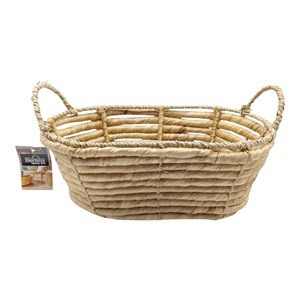 Imagen de Canasto cesto de fibras naturales, junco de agua