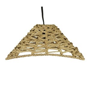 Imagen de Pantalla luminaria de techo, de fibras naturales, junco de agua