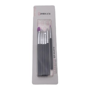 Imagen de Pincel de manicuría x5, para uñas esculpidas, en blister