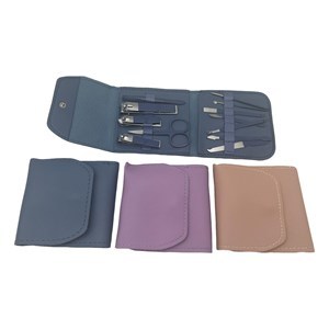 Imagen de Set manicuría 12 piezas, en estuche PU, varios colores