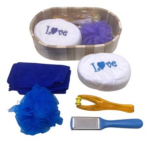 Imagen de Set de esponja de baño, esponja exfoliante y accesorio, varios colores