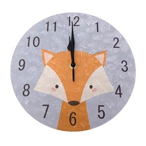 Imagen de Reloj de pared redondo infantil, 25cm en caja, 2 colores