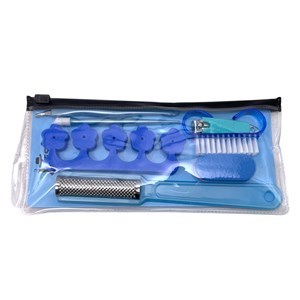 Imagen de Set de pedicuría, 7 piezas, en estuche de PVC, varios colores