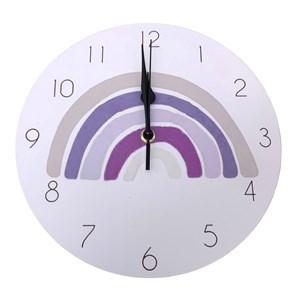 Imagen de Reloj de pared redondo infantil, 25cm en caja, 2 colores