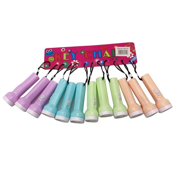 Imagen de Linterna 1 led de plástico x12, varios colores, en cartón