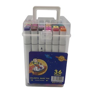 Imagen de Marcadores x36 colores doble punta, en estuche