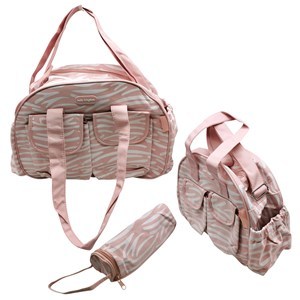 Imagen de Bolso maternal de PVC, bolso chico, cambiador y portamamadera, 2 colores