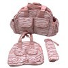 Imagen de Bolso maternal de PVC, bolso chico, cambiador y portamamadera, 2 colores