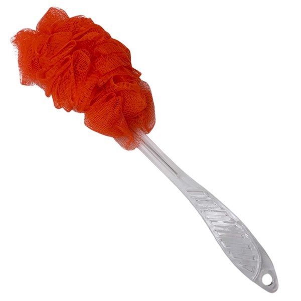 Imagen de Esponja exfoliante con mango, varios colores, en cartón