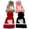 Imagen de Gorro infantil, tejido forrado con diseño de unicornios, varios colores