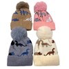 Imagen de Gorro infantil, tejido forrado con diseño de dinosaurios, varios colores