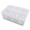 Imagen de Caja organizadora de acrílico, con escurridor y divisiones, en caja