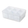 Imagen de Caja organizadora de acrílico, con escurridor y divisiones, en caja