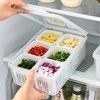 Imagen de Caja organizadora de acrílico, con escurridor y divisiones, en caja