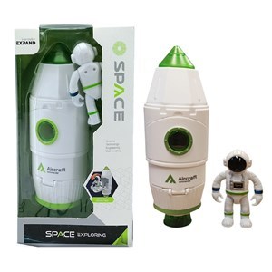 Imagen de Cohete con luz y astronauta, en caja