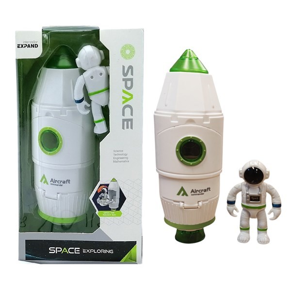 Imagen de Cohete con luz y astronauta, en caja