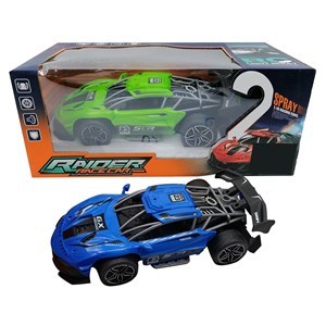Imagen de Auto a control remoto, con rociador con luz, recarga USB 2AA, en caja varios colores