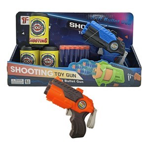 Imagen de Pistola lanza dardos de goma EVA con latas, en caja