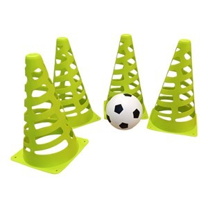 Imagen de Conos de entrenamiento x4 con pelota, en red