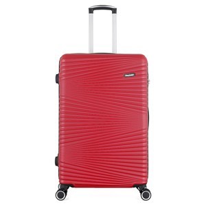 Imagen de Valija Berlina rígida 28" ROJO, ruedas omnidireccionales 360, manija telescópica, tranca numérica, correa para ajustar ropa, bolsillo interior con cierre, color rojo