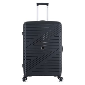 Imagen de Valija Berlina rígida 28" NEGRO, ruedas omnidireccionales 360, manija telescópica, tranca numérica, correa para ajustar ropa, bolsillo interior con cierre, color negro