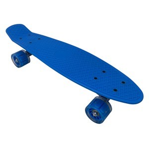 Imagen de Skate de plástico penny AZUL, ruedas de PVC anchas, trucks de metal