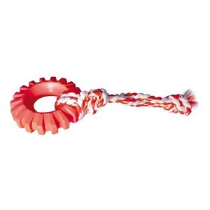 Imagen de Juguete para mascota cuerda con rueda de goma, varios colores FURACAO
