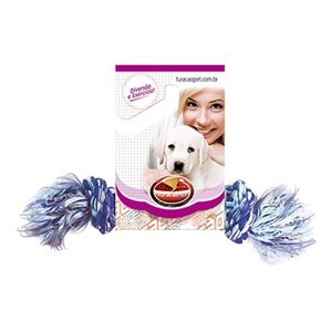 Imagen de Juguete para mascota cuerda con nudos de algodón, multicolor, FURACAO