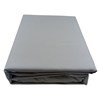 Imagen de Sábanas 1 plaza Berlina GRIS, 90x190x25 152x220 50x75cm set de 3 piezas en poliester, en sobre PVC