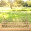 Imagen de Bandeja rectangular calada fibras naturales, junco de agua