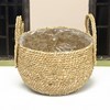 Imagen de Canasto porta maceta 2 asas de fibras naturales, junco de agua