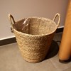Imagen de Canasto porta maceta 2 asas, mediano, de fibras naturales, junco de agua