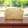 Imagen de Caja organizadora calada de fibras naturales, junco de agua
