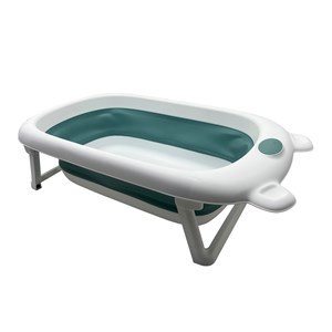 Imagen de Bañito de plástico y silicona para bebé, plegable varios colores