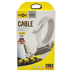 Imagen de Cable USB-Lightning 2m, varios colores, KLGO, en caja