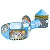 Imagen de Casita carpa para niños CELESTE, con túnel y pelotero, en bolsa