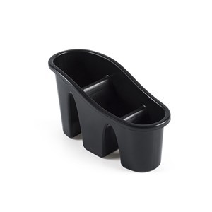 Imagen de Escurridor de cubiertos, de plástico vertical, NEGRO